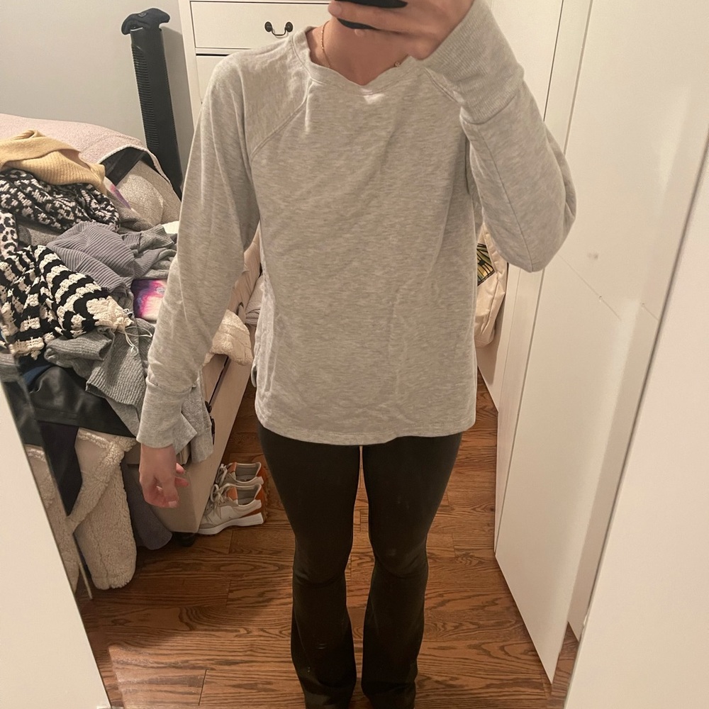 Light gray sweatshirt
